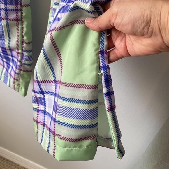 ⚡️Last Days! ASOS DESIGN 90's check kick flare trouser in shell fabric co-rd 8 - Picture 6 of 13